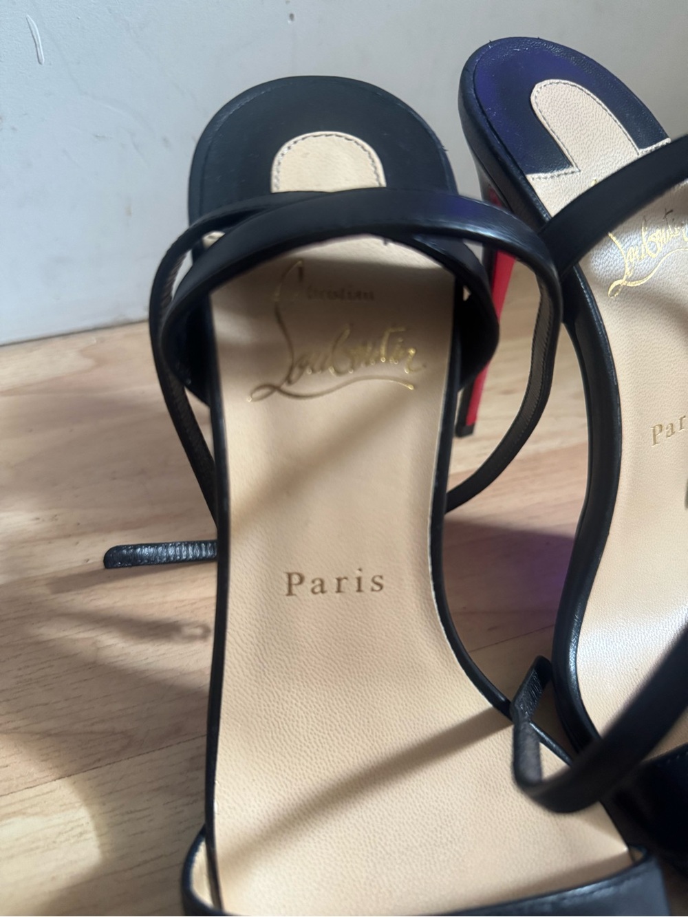 Christian Louboutin Loubi Queen Ankle Strap Sandal Size 38 - Picture 8 of 14